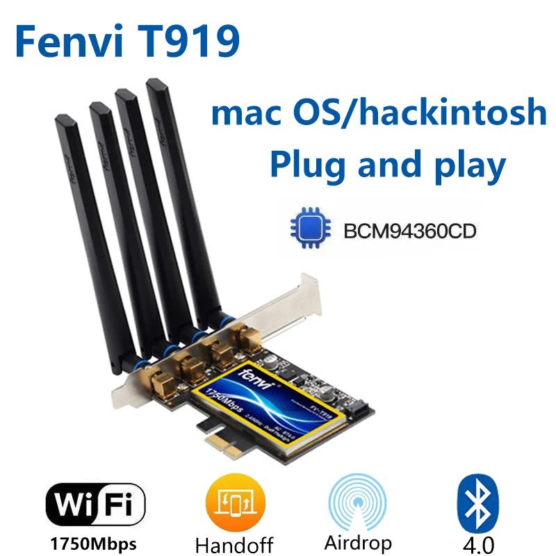 Fenvi   ũž PC  4.0, 802.11ac PCIe  ī , MacOS Ųÿ BCM94360CD, 1750Mbps, T919, 2.4G, 5GHz